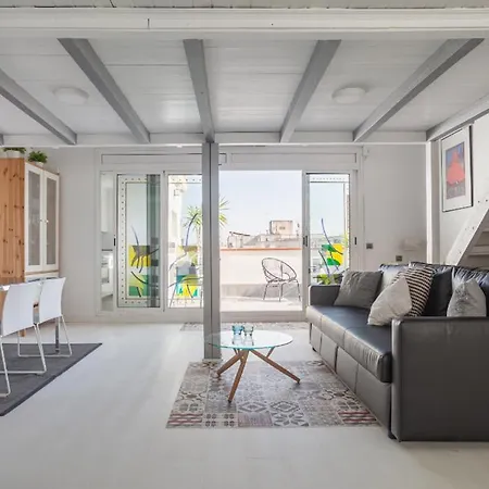 Sunny Terrace Attic In Plaza Espana - New Elevator Apartment